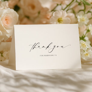 Cartão Ellesmere Obrigado Por Se Casar Com Nós Dia De Cas