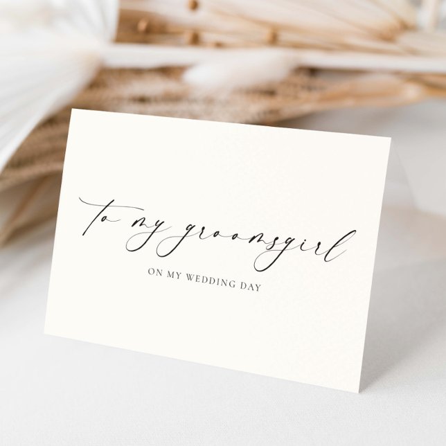 Cartão Ellesmere Para a Minha Dama de Honra no Dia do Cas (Criador carregado)