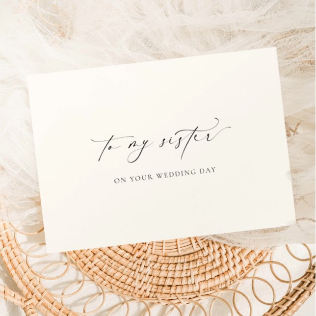 Cartão Ellesmere Para A Minha Irmã No Seu Dia De Casament (Criador carregado)