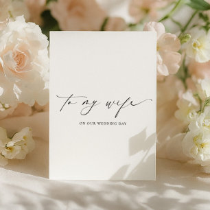 Cartão Ellesmere Para O Dia Do Casamento Da Minha Esposa