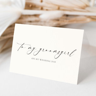 Cartão Ellesmere Para O Dia Do Casamento Da Minha Garota