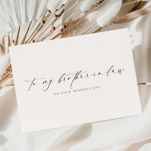 Cartão Ellesmere Para O Dia Do Casamento Do Meu Irmão-Em-