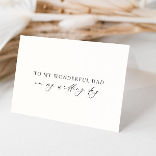 Cartão Ellesmere Para O Meu Maravilhoso Dia De Casamento 