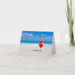 Cartão Elogios da praia<br><div class="desc">Encalhe os elogios que sonham dos oceanos e de bebidas gelados.</div>