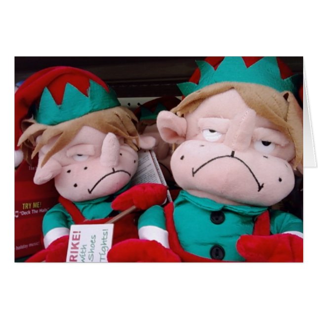 CARTÃO ELVES SE ENCONTRAM SE NÃO NOS VEMOS PARA OS FERIAD (Frente Horizontal)