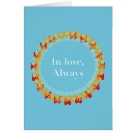Cartão Em Amor Sempre-Qualquer declaração de época do ano
