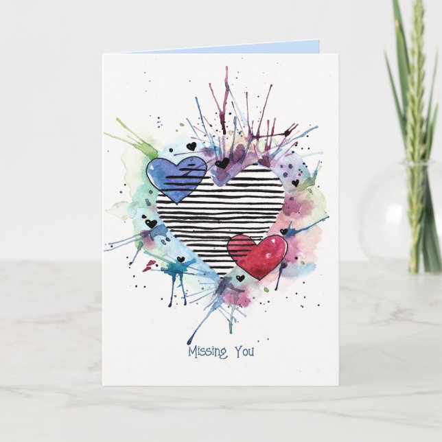 Cartão em Aquarela de Boneco de Neve com Presentes (Frente)