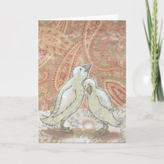 Cartão em branco casal perfeito arte de noivado ca