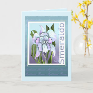 Cartão em branco da Flor Smeraldo