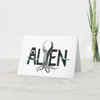 Cartão em Branco de Alien Espacial
