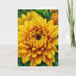 Cartão em Branco de Arte Floral de Flor de Mãe Ama