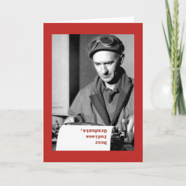 cartão em branco de Ernie Pyle graduado em Indiana