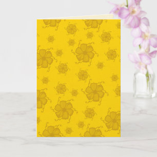 Cartão em Branco Monocromático FTF 5x7 em Amarelo
