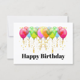 Cartão em Branco ou Feliz Aniversário