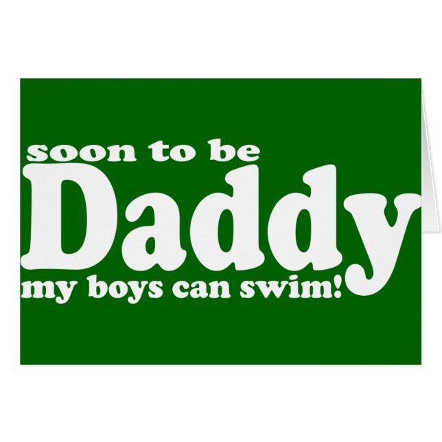 Cartão Em breve será Pai (Frente Horizontal)