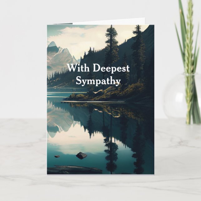 Cartão Em Deepest Sympathsky Clouds Lake Wilderness (Frente)