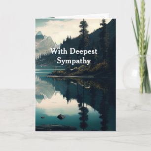 Cartão Em Deepest Sympathsky Clouds Lake Wilderness