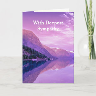 Cartão Em Deepest Sympathsky Clouds Lake Wilderness