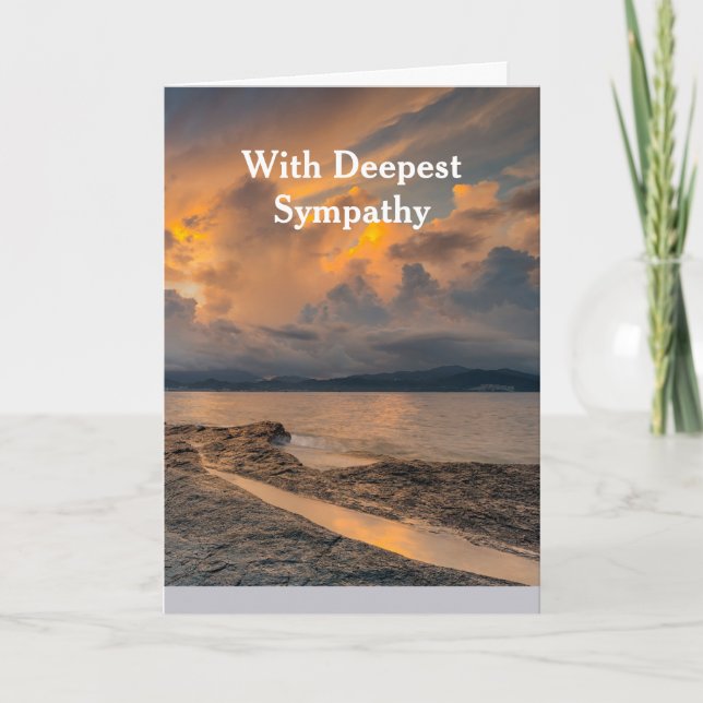 Cartão Em Deepest Sympathsky Clouds Lake Wilderness (Frente)