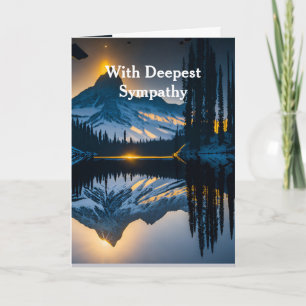 Cartão Em Deepest Sympathsky Clouds Lake Wilderness