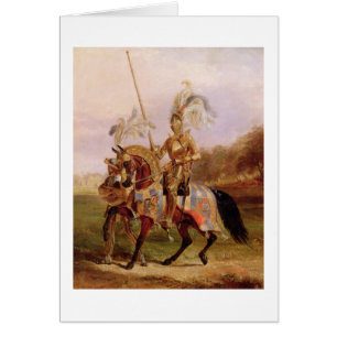 Cartão Em Eglinton, senhor do competiam, 1840 (óleo sobr