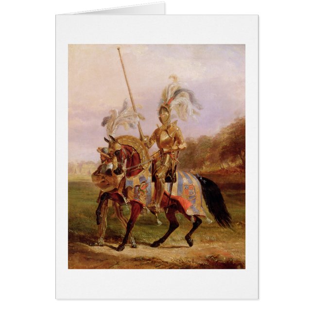 Cartão Em Eglinton, senhor do competiam, 1840 (óleo sobre (Frente)