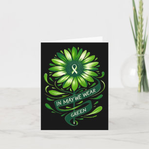 Cartão Em maio, Vestimos o "Green Mental Health Awarness 
