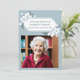 Cartão Em Memória Carinhosa Serviço Memorial de Foto Boni