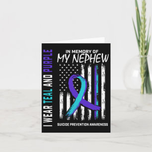 Cartão Em Memória do Meu Sobrinho Prevenção à Conscientiz