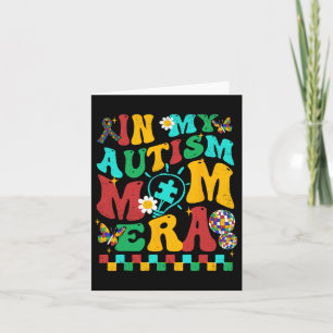 Cartão Em Meu Autismo Mãe Era Groovy Quebra-cabeça Piece