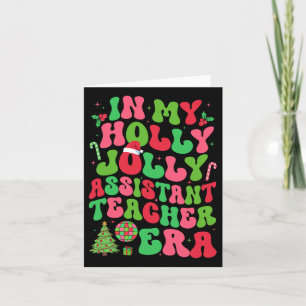Cartão Em Minha Holly Xmas Jolly Istant Professora Era Ch