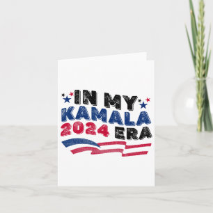 Cartão Em My Kamala 2024 Era Apoio Político Design