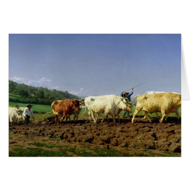 Cartão Em Nivernais, 1849 (Frente Horizontal)