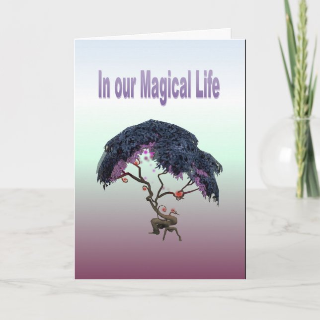 Cartão Em nossa vida mágica (Frente)