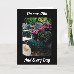 CARTÃO EM NOSSO 25º ANIVERSÁRIO E TODO DIA - EU AMO VOCÊ 