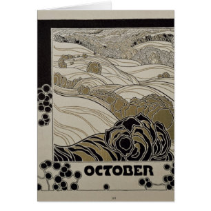 Cartão Em outubro de 1901