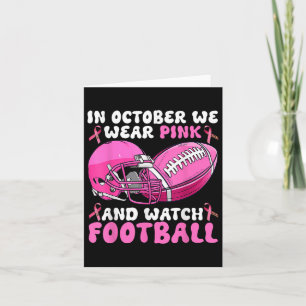 Cartão Em outubro, Vestimos Awa, Cancer de futebol rosa
