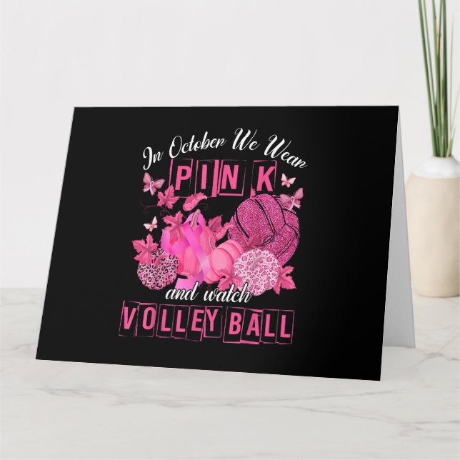 Cartão Em Outubro, Vestimos Rosa E Assistimos Às Bacias D (Frente)