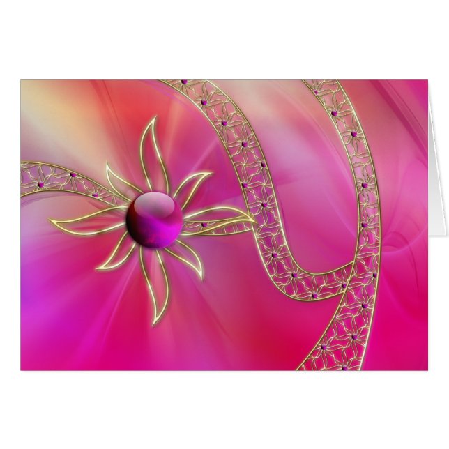 Cartão Em Placa De Placa De Plante Radiante (Frente Horizontal)