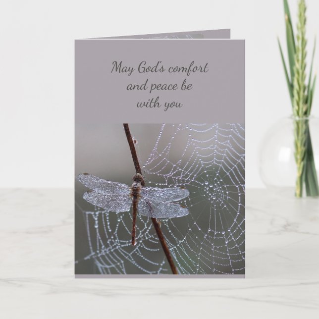 Cartão Em profunda simpatia, ajuda em dificuldade Dragonf (Frente)