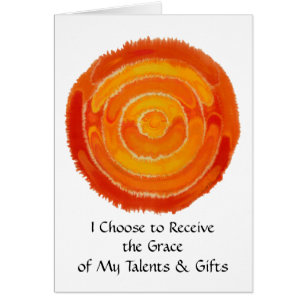 Cartão Em segundo Chakra- #1 - faculdade criadora