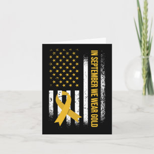 Cartão Em setembro Vestimos Dourado - Cancer infantil com