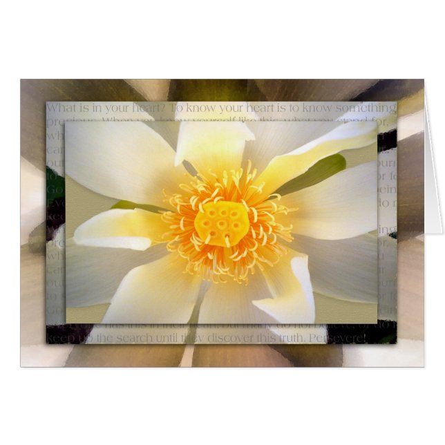 Cartão Em seu coração (Frente Horizontal)