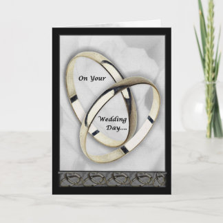 Cartão Em seu dia do casamento