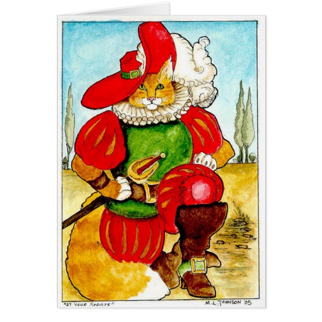 Cartão Em seu serviço (Frente)