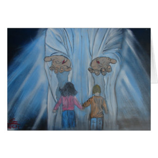 Cartão "Em suas mãos "