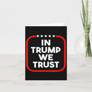 Cartão Em Trump Nós Confiamos no Pro-trump 2024
