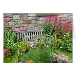 Cartão Em um jardim inglês
