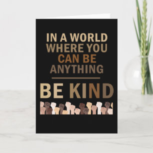 Cartão Em Um Mundo Onde Você Pode Ser Qualquer Coisa