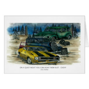 CARTÃO EM UMA NOITE QUIETA VOCÊ PODE OUVI-LOS OXIDAR -